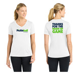 PickleballU Thanks for the Warm Up Game Women’s short and long sleeve shirt
